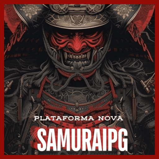 Imagem promocional da SAMURAIPG mostrando a plataforma e suas vantagens